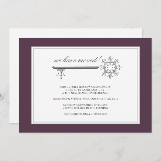 Uitnodiging van de partij voor de opwarming van de (Voorkant / Achterkant)