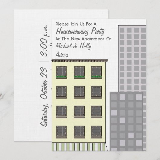 Uitnodiging van de partij voor de opwarming van de (Voorkant / Achterkant)