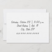 Uitnodiging van de partij voor de opwarming van de (Achterkant)