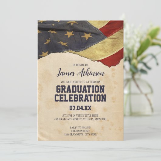 Uitnodiging van de  partij voor de patriottische v (Staand voorkant)