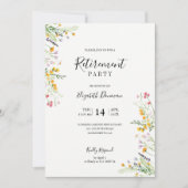 Uitnodiging van de Partij voor de Pensionering van (Voorkant)