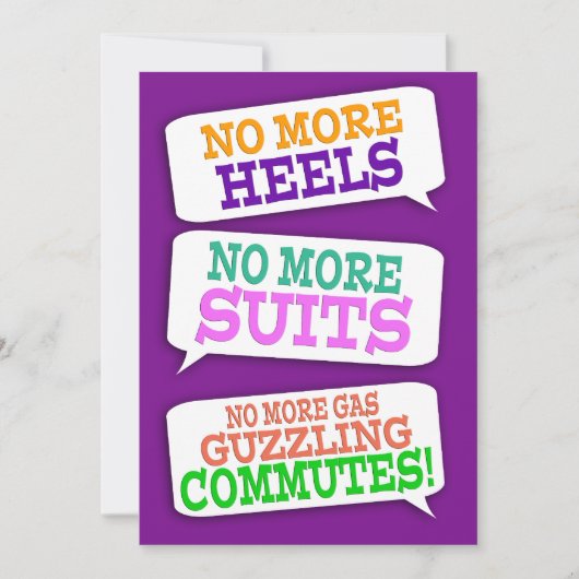 Uitnodiging van de Partij voor de Pensionering van (Voorkant)