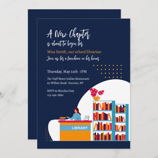 Uitnodiging van de Partij voor de Pensionering van (Voorkant / Achterkant)