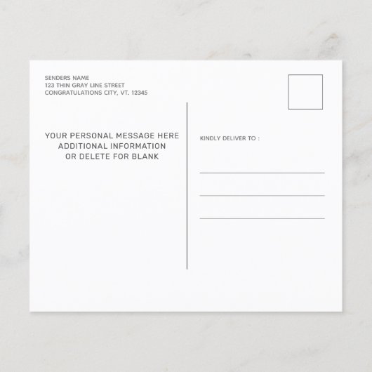 Uitnodiging van de Partij voor de Pensionering van (Achterkant)