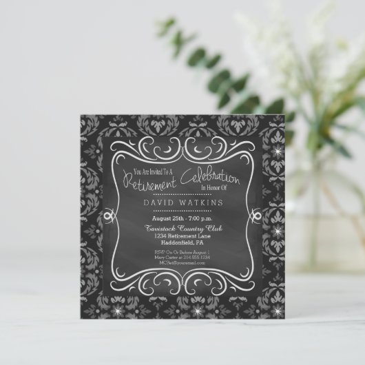 Uitnodiging van de Partij voor de Pensionering van (Staand voorkant)