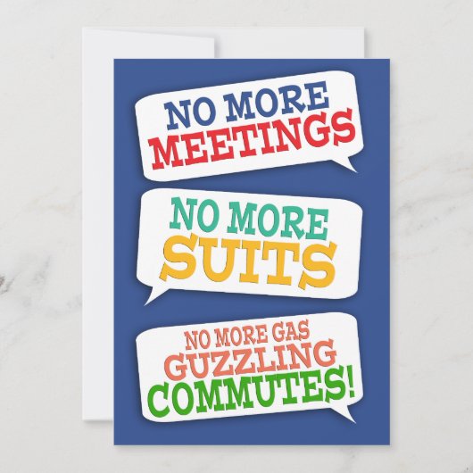 Uitnodiging van de Partij voor de Pensionering van (Voorkant)