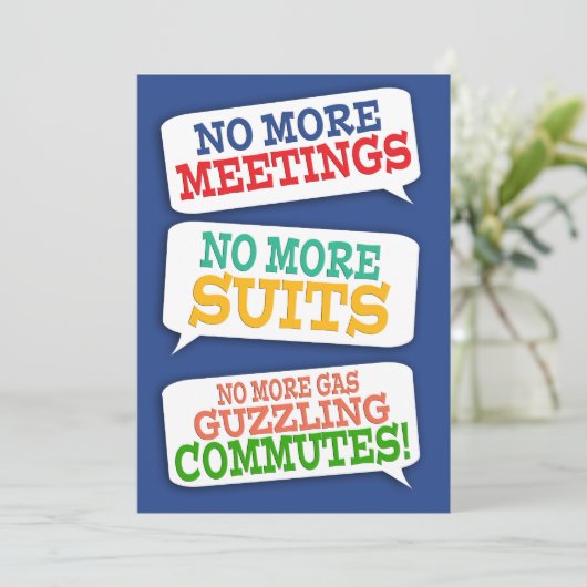 Uitnodiging van de Partij voor de Pensionering van (Staand voorkant)