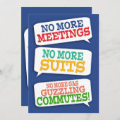 Uitnodiging van de Partij voor de Pensionering van (Voorkant / Achterkant)