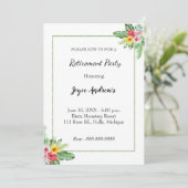 Uitnodiging van de Partij voor de Tropische Floren (Staand voorkant)