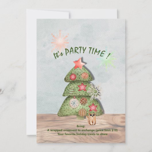 Uitnodiging van de partij voor de uitwisseling van (Achterkant)