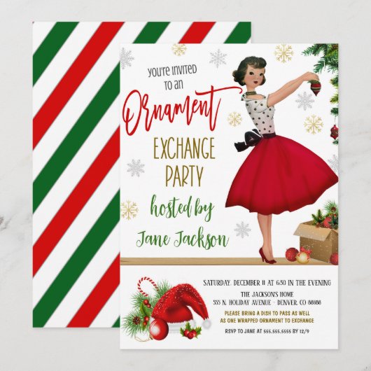 Uitnodiging van de partij voor de uitwisseling van (Voorkant / Achterkant)