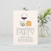 Uitnodiging van de partij voor de wijnbouw en de k (Staand voorkant)