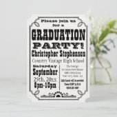Uitnodiging van de Partij voor de Witte Graduatie (Staand voorkant)
