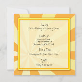 Uitnodiging van de partij voor de zomerzondag (Achterkant)