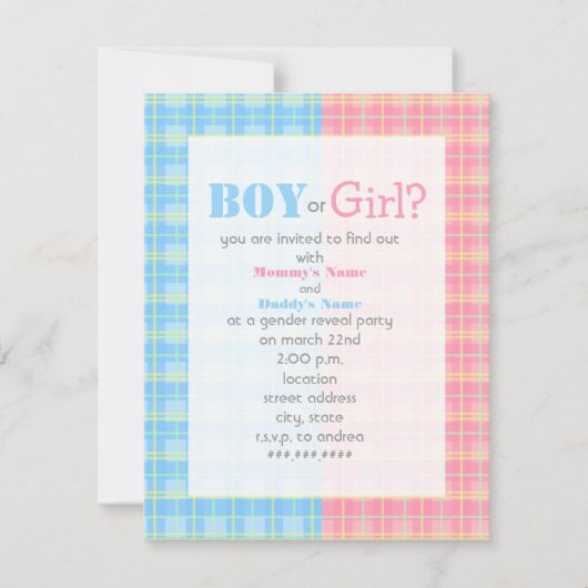 Uitnodiging van de partij voor gendergelijkheid (Voorkant)