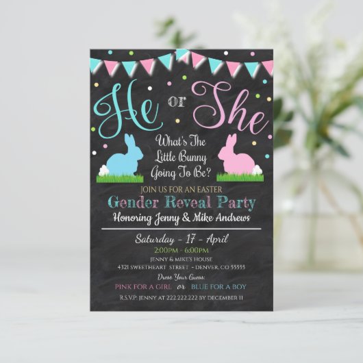 Uitnodiging van de partij voor gendergelijkheid in (Staand voorkant)