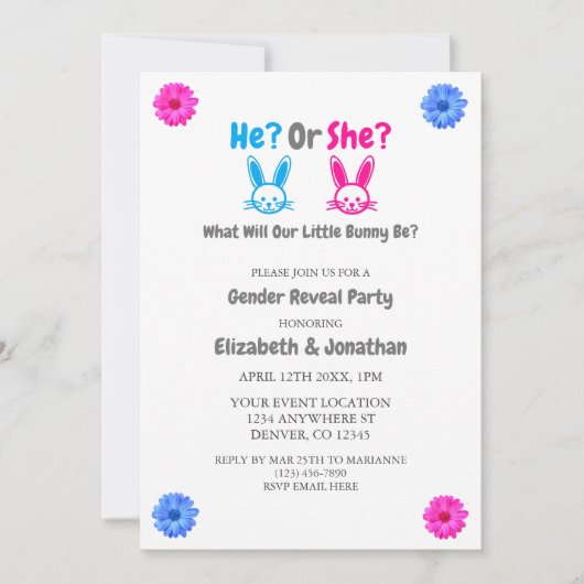 Uitnodiging van de partij voor gendergelijkheid in (Voorkant)