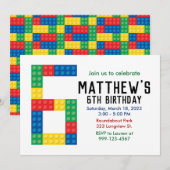 Uitnodiging van de partij voor het blok voor de 6d (Voorkant / Achterkant)