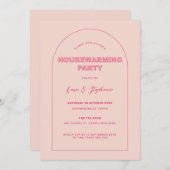 Uitnodiging van de partij voor het opwarmen van he (Voorkant / Achterkant)