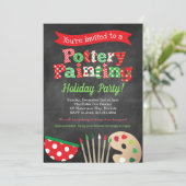 Uitnodiging van de partij voor het schilderen van  (Staand voorkant)