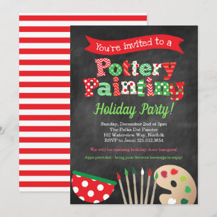 Uitnodiging van de partij voor het schilderen van 