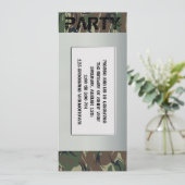 Uitnodiging van de partij voor het thema Soldaat (Staand voorkant)