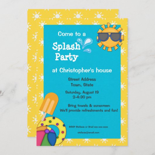 Uitnodiging van de partij voor het verzamelen van  (Voorkant / Achterkant)