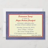 Uitnodiging van de partij voor militaire uittredin (Achterkant)