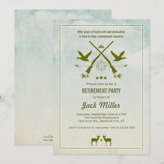 Uitnodiging van de partij voor ontslagneming (Voorkant / Achterkant)