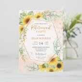 Uitnodiging van de Partij voor Pensionering met zo (Staand voorkant)