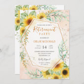 Uitnodiging van de Partij voor Pensionering met zo (Voorkant / Achterkant)