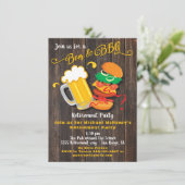 Uitnodiging van de Partij voor Pensionering van Be (Staand voorkant)