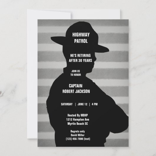 Uitnodiging van de Partij voor Pensionering van he (Voorkant)