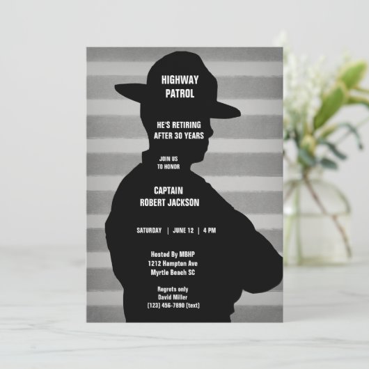 Uitnodiging van de Partij voor Pensionering van he (Staand voorkant)