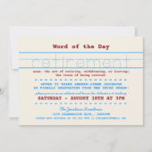 Uitnodiging van de Partij voor pensionering van le (Voorkant)