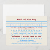 Uitnodiging van de Partij voor pensionering van le (Voorkant / Achterkant)