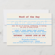 Uitnodiging van de Partij voor pensionering van le