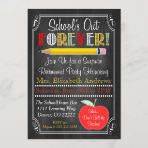 Uitnodiging van de Partij voor pensionering van le