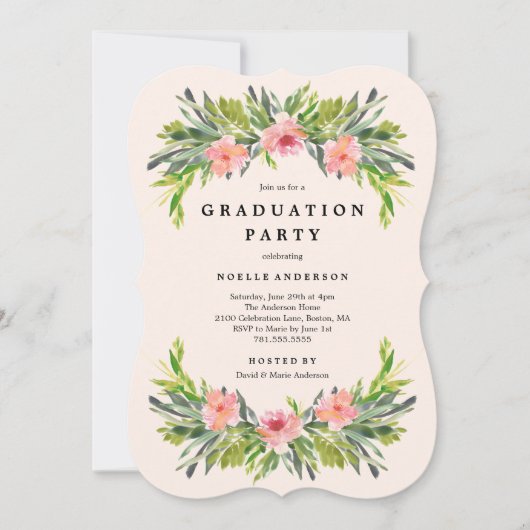 Uitnodiging van de Partij voor Tropische Graduatie (Voorkant)