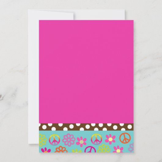 Uitnodiging van de Partij voor Vrede en Liefde Hip (Achterkant)