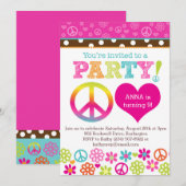 Uitnodiging van de Partij voor Vrede en Liefde Hip (Voorkant / Achterkant)