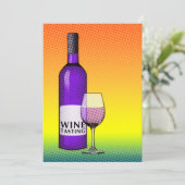 uitnodiging van de partij voor wijnbereiding (Staand voorkant)