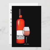 uitnodiging van de partij voor wijnbereiding (Voorkant / Achterkant)