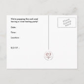 uitnodiging van de partij voor wijnbereiding (Achterkant)