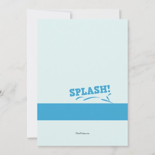 Uitnodiging van de partij Water-pistool (Achterkant)