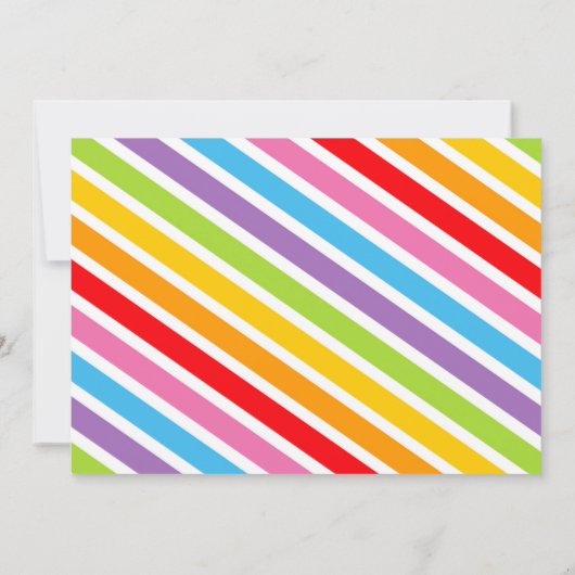 Uitnodiging van de partij Waterslide Birthday (Achterkant)