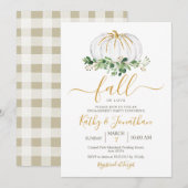 Uitnodiging van de partij White Gold Pumpkin (Voorkant / Achterkant)