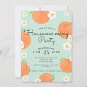 Uitnodiging van de Peach House Warming Party (Voorkant)