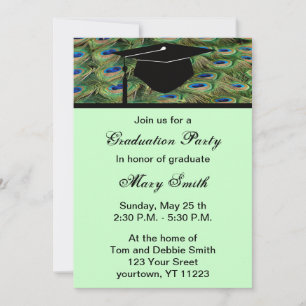 Uitnodiging van de Peacock Graduation Party