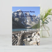 Uitnodiging van de Pensioenpartij, bergen Driftwoo (Staand voorkant)